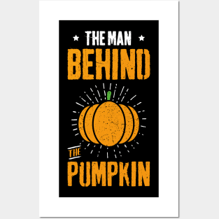 Funny Halloween Pregnancy The Man Behind The Pumpkin Posters and Art